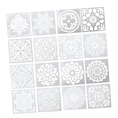 Gadpiparty 16 Stück Teiliges Mandala Schablonen aus Hochwertigem Pet Wiederverwendbar und Geruchsneutral mit Blumenmuster zum Zeichnen Acrylmalerei DIY Bastelarbeiten und Steinmalerei für Gadpiparty 16 Stück Teiliges Mandala Schablonen aus Hochwertigem Pet Wiederverwendbar und Geruchsneutral mit Blumenmuster zum Zeichnen Acrylmalerei DIY Bastelarbeiten und Steinmalerei für von Gadpiparty