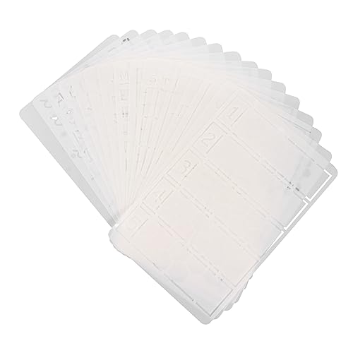 Gadpiparty 16 Stück Teiliges Set Zeichenschablonen Kunststoff Kreative Diy Malvorlagen für Scrapbooking Grußkarten und Bastelprojekte für Erwachsene von Gadpiparty