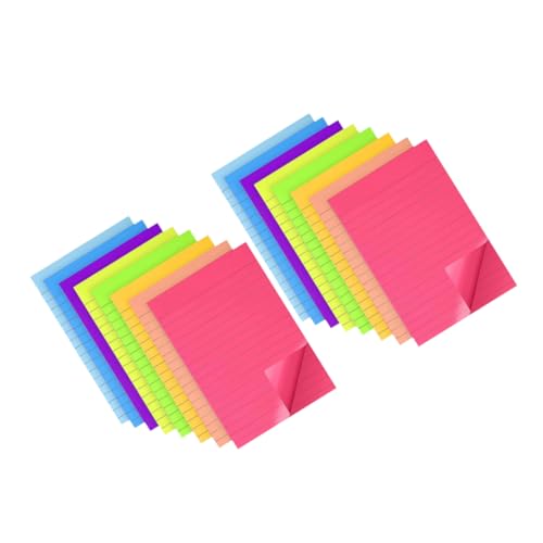 Gadpiparty 16 -notizbuch Farbig Form Sortiert Schreibwaren Farben Kleiner Notizblock Unterlage Winzig Selbstklebend Notizen Bunt Mini Notizbücher Büro Pads Memo Papier von Gadpiparty