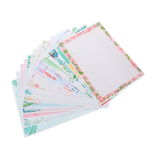 Gadpiparty 160 Stück Blumenrand Briefpapier mit Frischen Mustern für Dankesbriefe Gedichte Notizen und Ankündigungen Designs À von Gadpiparty