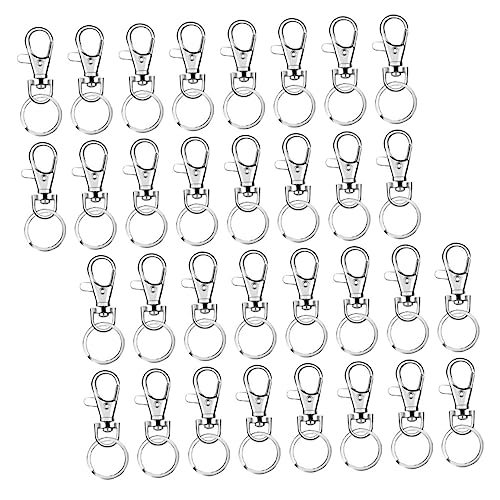 Gadpiparty 160 Stück Teiliges Metall Lobster Buckle mit Drehbaren Karabinern Robuste Schlüsselanhänger Clips für Taschen Hundehalsbänder und DIY Zubehör Langlebig und Vielseitig Einsetzbar von Gadpiparty