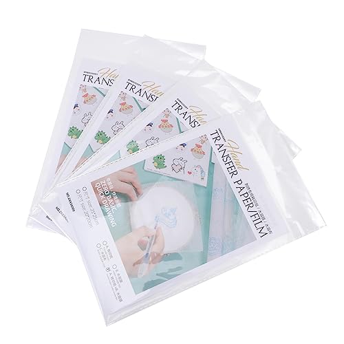 Gadpiparty 16Stücke Wasserlöslicher Stabilisator Transparent für Stickerei und DIY Projekte für Shirts und Segeltuchschuhe Einfach der Anwendung kein Riss von Gadpiparty