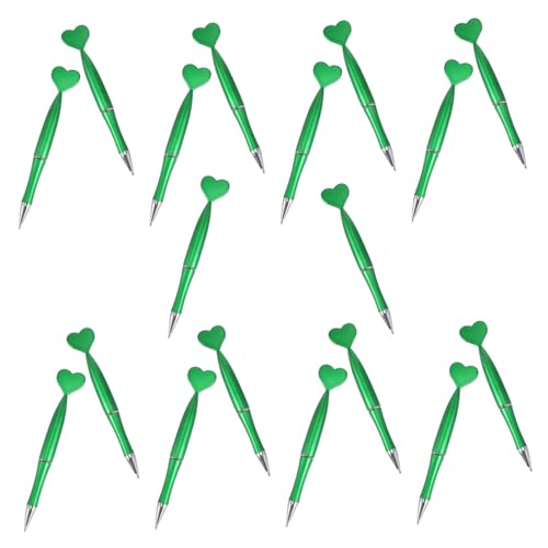 Gadpiparty 18 Stück Teiliges Kreative Herzform Kugelschreiber Einziehbare Tintenstifte für Büro und Schule Geschmeidiges Schreiben Schnelltrocknende Ergonomisches Design Grün Gadpiparty 18 Stück Teiliges Kreative Herzform Kugelschreiber Einziehbare Tintenstifte für Büro und Schule Geschmeidiges Schreiben Schnelltrocknende Ergonomisches Design Grün von Gadpiparty