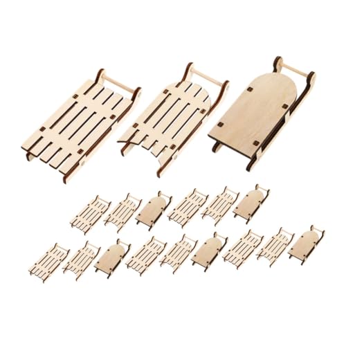 Gadpiparty 18 Stück Teiliges Miniatur-holzschlitten Unfertige Weihnachtsdeko zum Bemalen Handgefertigte Holzmodelle für DIY Bastelprojekte Weihnachtsbaum Anhänger Festliche Holzornamente Gadpiparty 18 Stück Teiliges Miniatur-holzschlitten Unfertige Weihnachtsdeko zum Bemalen Handgefertigte Holzmodelle für DIY Bastelprojekte Weihnachtsbaum Anhänger Festliche Holzornamente von Gadpiparty