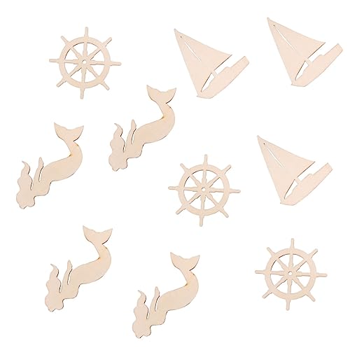 Gadpiparty 18 Stück Teiliges Unvollendete Holz Ausschnitte für DIY Bastelarbeiten Motive Meerjungfrau Schiffrad Segelboot für Kinderhandwerk und Festtagsdeko Gadpiparty 18 Stück Teiliges Unvollendete Holz Ausschnitte für DIY Bastelarbeiten Motive Meerjungfrau Schiffrad Segelboot für Kinderhandwerk und Festtagsdeko von Gadpiparty