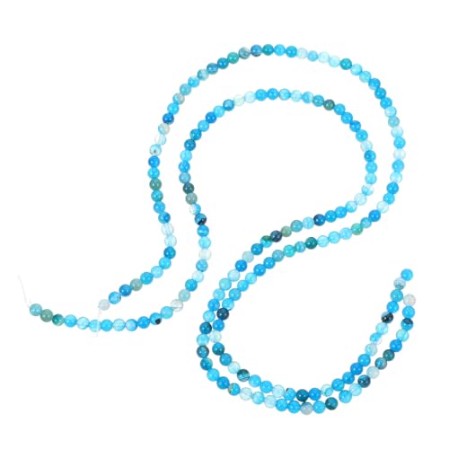 Gadpiparty 180 Stück Natürliche Gestreifte Perlen Rundsteine für DIY Schmuckherstellung Armband Anhänger Bastelset Dekorative Lose Perlen Zubehör von Gadpiparty