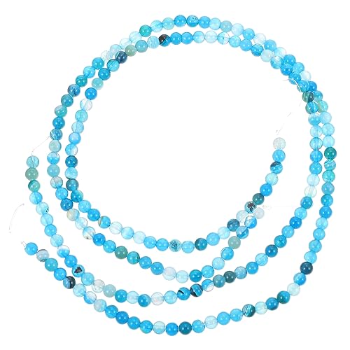 Gadpiparty 180Stücke Runde Perlen Naturstein Perlen für DIY Schmuck Basteln Langlebige und Steinperlen Handwerkszubehör für Projekte und von Gadpiparty