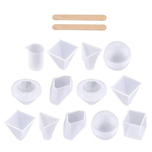 Gadpiparty 18Stücke Teiliges DIY Silikonformen Set mit Messbechern und Rührstäbchen für Schmuckgestaltungen und Kunstprojekte Wiederverwendbar und Leicht zu Reinigen Gadpiparty 18Stücke Teiliges DIY Silikonformen Set mit Messbechern und Rührstäbchen für Schmuckgestaltungen und Kunstprojekte Wiederverwendbar und Leicht zu Reinigen von Gadpiparty