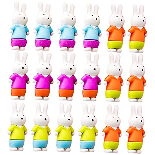 Gadpiparty 18Stücke Teiliges Kawaii Kaninchen Radiergummi Lustige Tier Radierer für Klassenzimmer Mitgebsel für Kindergeburtstage und Funktional Gadpiparty 18Stücke Teiliges Kawaii Kaninchen Radiergummi Lustige Tier Radierer für Klassenzimmer Mitgebsel für Kindergeburtstage und Funktional von Gadpiparty