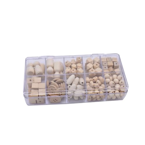 Gadpiparty 1Packung DIY Bastelperlen Holz Abstandsperlen im Multifunktionale Holzperlen für Schmuck Bastelprojekte Kunststoffbox zur Einfachen Organisation und Aufbewahrung Gadpiparty 1Packung DIY Bastelperlen Holz Abstandsperlen im Multifunktionale Holzperlen für Schmuck Bastelprojekte Kunststoffbox zur Einfachen Organisation und Aufbewahrung von Gadpiparty