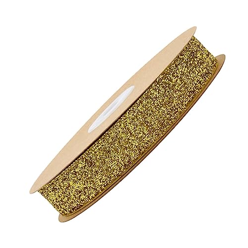 Gadpiparty 1Roll Flockband Geschenkband für Diy und Hochzeiten Goldene Samtbänder für Bastelprojekte Langlebig von Gadpiparty