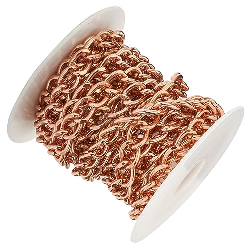 Gadpiparty 1Rolle Aluminiumschmuckkette für DIY Roségold Vielseitig Einsetzbar für Armbänder und Mehr Langlebig und Sicher der Anwendung Zubehör Gadpiparty 1Rolle Aluminiumschmuckkette für DIY Roségold Vielseitig Einsetzbar für Armbänder und Mehr Langlebig und Sicher der Anwendung Zubehör von Gadpiparty