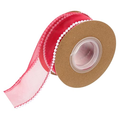 Gadpiparty 1Rolle Blumenstrauß Wickelband Schneidbares Perlenband für DIY Bastelprojekte Dekoratives Geschenkband Weinrot für Hochzeiten Partys und Verpackungen Gadpiparty 1Rolle Blumenstrauß Wickelband Schneidbares Perlenband für DIY Bastelprojekte Dekoratives Geschenkband Weinrot für Hochzeiten Partys und Verpackungen von Gadpiparty
