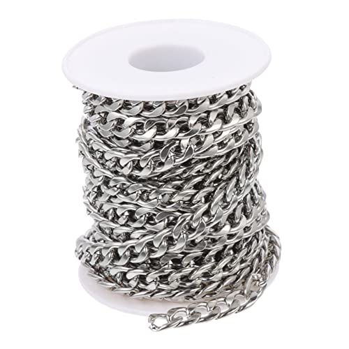 Gadpiparty 1Rolle DIY Kettenrolle Halskettenkette Rostfreiem Stahl Kette Stahlfarbe Für Schmuckherstellung Und Bastelprojekte Langlebig Und Vielseitig Gadpiparty 1Rolle DIY Kettenrolle Halskettenkette Rostfreiem Stahl Kette Stahlfarbe Für Schmuckherstellung Und Bastelprojekte Langlebig Und Vielseitig von Gadpiparty