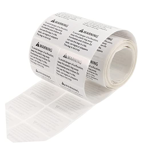 Gadpiparty 1Rolle Erstickungswarnlabel Wasserfeste Aufkleber für Plastiktüten Klare Warnung Schutz von Kindern Leicht Lesbar Langlebig und Selbstklebend Gadpiparty 1Rolle Erstickungswarnlabel Wasserfeste Aufkleber für Plastiktüten Klare Warnung Schutz von Kindern Leicht Lesbar Langlebig und Selbstklebend von Gadpiparty
