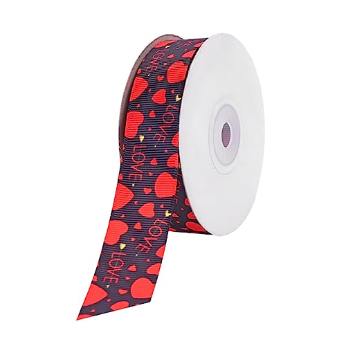 Gadpiparty 1Rolle Geschenkverpackungsband Herzförmig Polyester Seidenband Für DIY Valentinstag Hochzeiten Geburtstagsfeiern Dekoration Mit Bunten Mustern Gadpiparty 1Rolle Geschenkverpackungsband Herzförmig Polyester Seidenband Für DIY Valentinstag Hochzeiten Geburtstagsfeiern Dekoration Mit Bunten Mustern von Gadpiparty