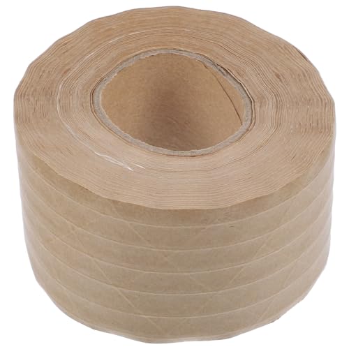 Gadpiparty 1Rolle Kraftpapier Klebeband Wasseraktiviertes Sicherheitsband Hochbelastbares Verpackungsband Für Warenverpackungen Umweltfreundliches Beschreibbares von Gadpiparty