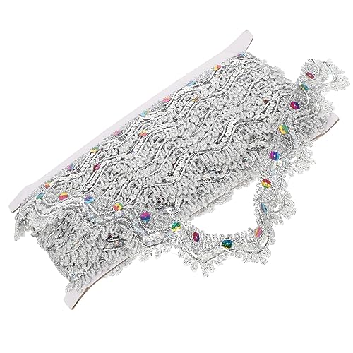 Gadpiparty 1Rolle Pailletten Bordüre Schneidenkostümverkleidung Dekoratives Zubehör für DIY Kleidung Hochzeit Urlaubsdekor und Bastelprojekte Vielseitig Einsetzbar Gadpiparty 1Rolle Pailletten Bordüre Schneidenkostümverkleidung Dekoratives Zubehör für DIY Kleidung Hochzeit Urlaubsdekor und Bastelprojekte Vielseitig Einsetzbar von Gadpiparty