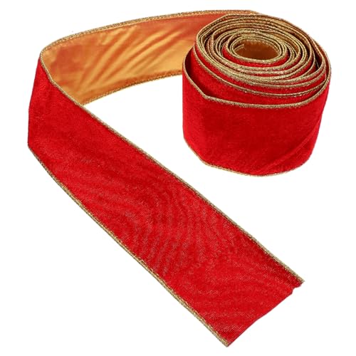 Gadpiparty 1Rolle Rotes Samtband Schneidbares Multifunktions Geschenkband für Dekoration und Bastelarbeiten Verschleißfest und Langlebig für Geschenkverpackungen Gadpiparty 1Rolle Rotes Samtband Schneidbares Multifunktions Geschenkband für Dekoration und Bastelarbeiten Verschleißfest und Langlebig für Geschenkverpackungen von Gadpiparty