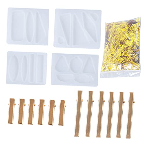 Gadpiparty 1Satz DIY Haarspangen Silikonform Set Teiliges Set für Epoxidharz Haarnadeln Wiederverwendbare Formen Hochwertigem Silikon für Schmuckherstellung und Bastelprojekte von Gadpiparty