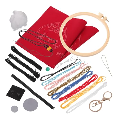 Gadpiparty 1Satz DIY Stickerei mit Schlüsselanhänger und Materialien für Anfänger Handgefertigtes Kreuzstich Kit für Projekte für Familie Vielseitig Gadpiparty 1Satz DIY Stickerei mit Schlüsselanhänger und Materialien für Anfänger Handgefertigtes Kreuzstich Kit für Projekte für Familie Vielseitig von Gadpiparty