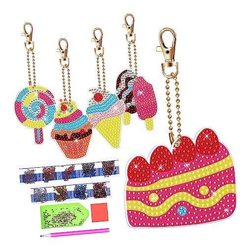 Gadpiparty 1Satz Eiscreme Schlüsselanhänger DIY Diamantkunst Anhänger für Erwachsene Hängende Dekoration Perfektes Partygeschenk Langlebig und Vielseitig Einsetzbar Gadpiparty 1Satz Eiscreme Schlüsselanhänger DIY Diamantkunst Anhänger für Erwachsene Hängende Dekoration Perfektes Partygeschenk Langlebig und Vielseitig Einsetzbar von Gadpiparty