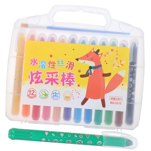 Gadpiparty 1Satz Farben Wasserlösliche Buntstifte Set Abwaschbare Malstifte für Drehbare Malwerkzeuge für Gouache und Körperzeichnungen Sicher und Einfach zu Reinigen von Gadpiparty