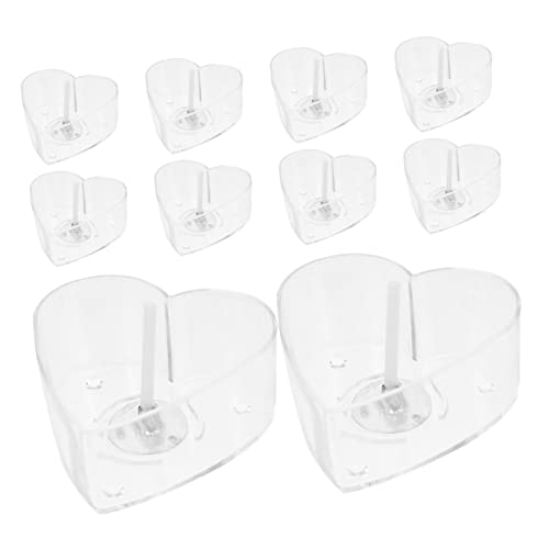 Gadpiparty 1Satz Herzkerzenhalter Teiliges Kerzenzubehör Kit mit Kerzendochten und Herzform Behältern für DIY Kerzenherstellung Langlebig und Nachfüllbar für Entspannende von Gadpiparty