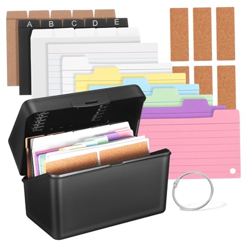 Gadpiparty 1Satz Indexkarten Set mit Aufbewahrungsbox Karteikarten Notizblätter Ordnerringe Mehrfarbige Notizpapiere für Büro und Schule für Organisiertes Lernen Gadpiparty 1Satz Indexkarten Set mit Aufbewahrungsbox Karteikarten Notizblätter Ordnerringe Mehrfarbige Notizpapiere für Büro und Schule für Organisiertes Lernen von Gadpiparty