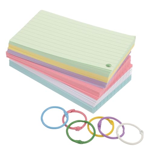 Gadpiparty 1Satz Karteikarten Linierte Lernkarten mit Metallringen Tragbar für Schule Büro Reisen Vielseitig für Notizen Memos Organisation Gadpiparty 1Satz Karteikarten Linierte Lernkarten mit Metallringen Tragbar für Schule Büro Reisen Vielseitig für Notizen Memos Organisation von Gadpiparty