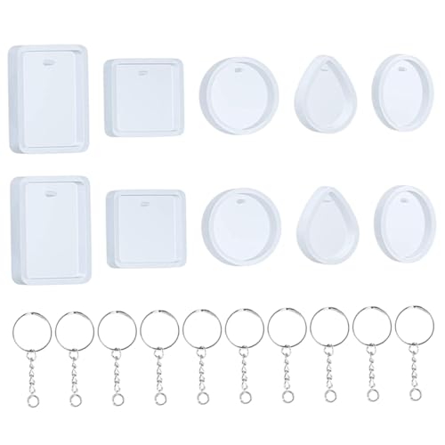 Gadpiparty 1Satz Silikon Anhängerformen Für DIY Schmuck Teilig Flexible Epoxidharz Gießformen Für Schlüsselanhänger Ohrringe Und Anhänger Einfach Zu Reinigen Verwenden Gadpiparty 1Satz Silikon Anhängerformen Für DIY Schmuck Teilig Flexible Epoxidharz Gießformen Für Schlüsselanhänger Ohrringe Und Anhänger Einfach Zu Reinigen Verwenden von Gadpiparty