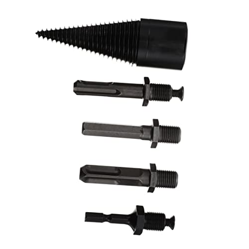 Gadpiparty 1Satz Spaltschaltbohrer für Kegelbohrer mit Griffen Stabiler Holzspalter Hochtemperaturbeständig für Effizientes Spalten von Holz von Gadpiparty