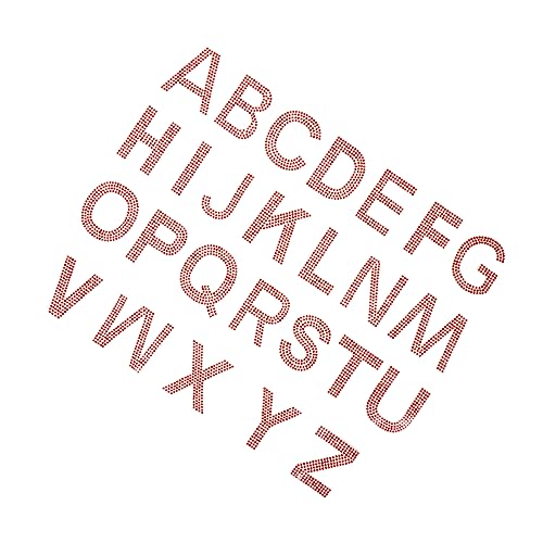 Gadpiparty 1Satz Strass Alphabet Patches Aufbügler für DIY Kleidung Taschen Stickerei Applikationen Dekoration Gadpiparty 1Satz Strass Alphabet Patches Aufbügler für DIY Kleidung Taschen Stickerei Applikationen Dekoration von Gadpiparty