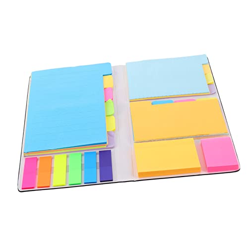 Gadpiparty 1Stück Büro Sticky Memo Pad Schwarzes Cover Notizblock mit Haftnotizen für To Do Listen und Erinnerungen Stark Haftend für Notizen von Gadpiparty