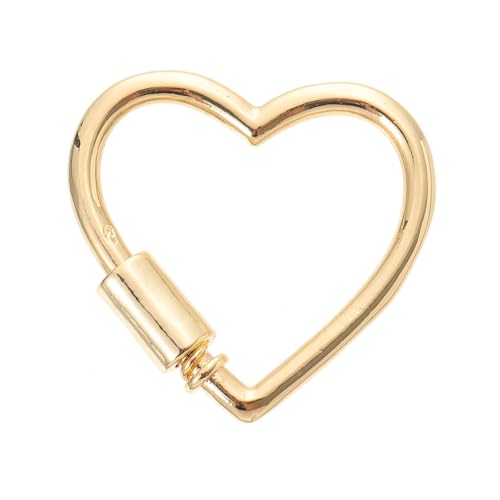 Gadpiparty 1Stück Herzform Karabiner Verschluss Herzförmiges Schmuckverbindungsstück für DIY und Armbänder Langlebig und Leicht zu Installieren von Gadpiparty