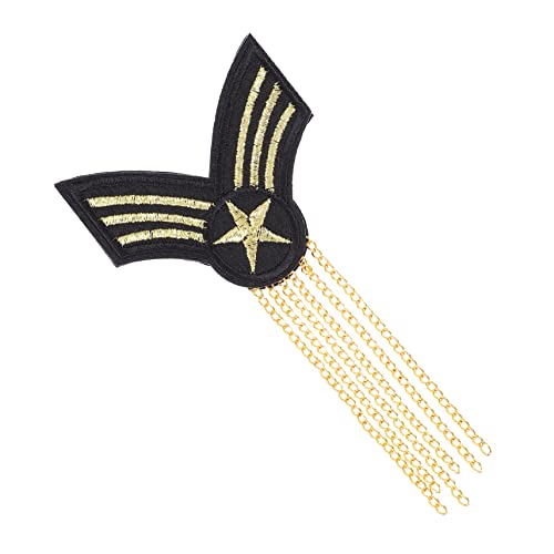Gadpiparty 1Stück Männer Schulterausweis Epaulet mit Quaste Langlebige Stoffstickerei und Eisenmaterial Perfektes Kostüm Zubehör für Gentleman Looks für Männer Gadpiparty 1Stück Männer Schulterausweis Epaulet mit Quaste Langlebige Stoffstickerei und Eisenmaterial Perfektes Kostüm Zubehör für Gentleman Looks für Männer von Gadpiparty