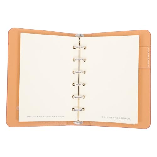 Gadpiparty 1Stück PU Leder Notizbuch Notepad Tragbarer Planer mit Losen Blättern für Schule Büro und Zuhause Braun Umweltfreundliches für Tagebuch und Wochenplan von Gadpiparty
