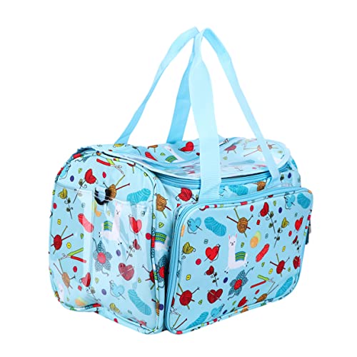 Gadpiparty 1Stück Wollgarn Organizer Oxford Blauer Cartoon Muster Häkelnadel Beutel Staubdichte Aufbewahrungstasche Mit Mehreren Fächern Für Zubehör Für Stricken Gadpiparty 1Stück Wollgarn Organizer Oxford Blauer Cartoon Muster Häkelnadel Beutel Staubdichte Aufbewahrungstasche Mit Mehreren Fächern Für Zubehör Für Stricken von Gadpiparty