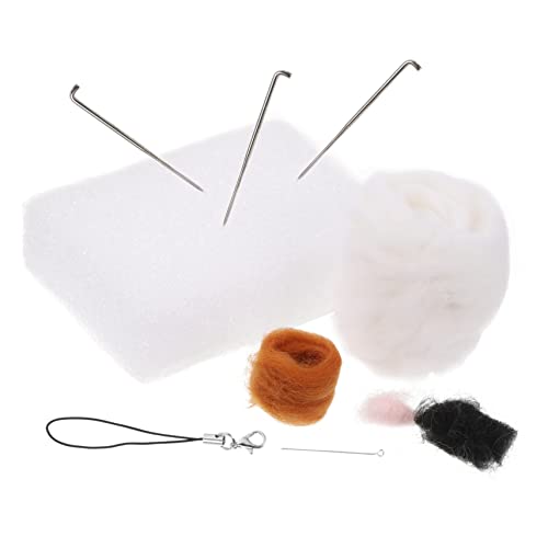 Gadpiparty 1satz Wool Felt Diy Material Für Katzen Komplettes Nadelfilz-kit Für Anfänger Tragbares Bastelset Mit Werkzeugen Für Kreative Bastelprojekte von Gadpiparty