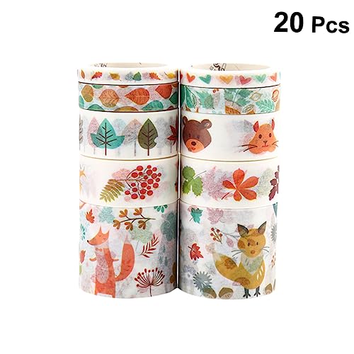 Gadpiparty 2 Boxen Handbuch Aufklebermaterial Doppelseitiges Klebeband Zubehör Scrapbook Farbige Streifen DIY Journal Ästhetische Verpackung Dekoration Washi Klebeband Abdeckband von Gadpiparty