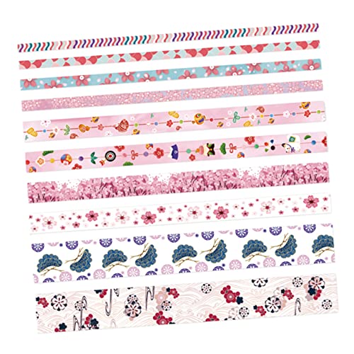 Gadpiparty 2 Boxen Washi Tape Set Dekoratives Klebeband für Scrapbooking und Journaling Cherry Tree Design Leicht Abzuziehen Hinterlässt Rückstände für Kreative Projekte und von Gadpiparty