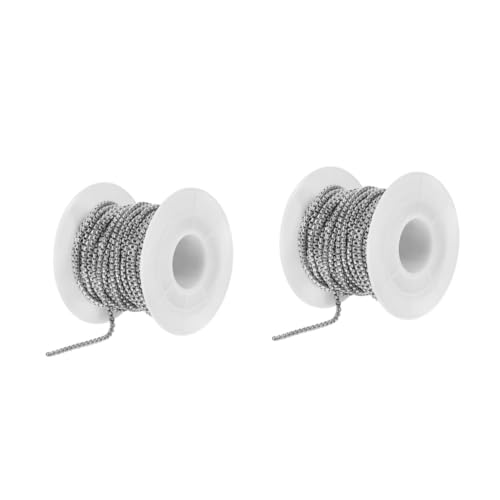 Gadpiparty 2 Rollen 10 Stahlketten Halskettenketten Perlenkette Für Kettenhalsketten Gliederkette Schmuckherstellungskette Quadratische Kugelkette 91 M Kette Pulloverkette Gadpiparty 2 Rollen 10 Stahlketten Halskettenketten Perlenkette Für Kettenhalsketten Gliederkette Schmuckherstellungskette Quadratische Kugelkette 91 M Kette Pulloverkette von Gadpiparty