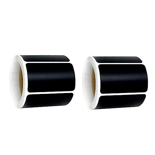Gadpiparty 2 Rollen Abnehmbarer Wasserdichter Etikettenaufkleber Selbstklebende PVC Kreideetiketten für Flaschen Dosen und Behälter im Haushalt von Gadpiparty