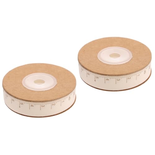 Gadpiparty 2 Rollen Baumwollband mit Maßskala Geschenkband für DIY Verpackung Kleidung Handgefertigt Vielseitig Einsetzbar für Blumenarrangements und Geschenkverpackungen von Gadpiparty