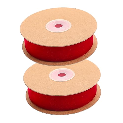 Gadpiparty 2 Rollen Breites Rotes Einseitiges Samtband für DIY Projekte Haarschmuck und Geschenkbänder für Bows Bastelarbeiten und Dekorationen Gadpiparty 2 Rollen Breites Rotes Einseitiges Samtband für DIY Projekte Haarschmuck und Geschenkbänder für Bows Bastelarbeiten und Dekorationen von Gadpiparty