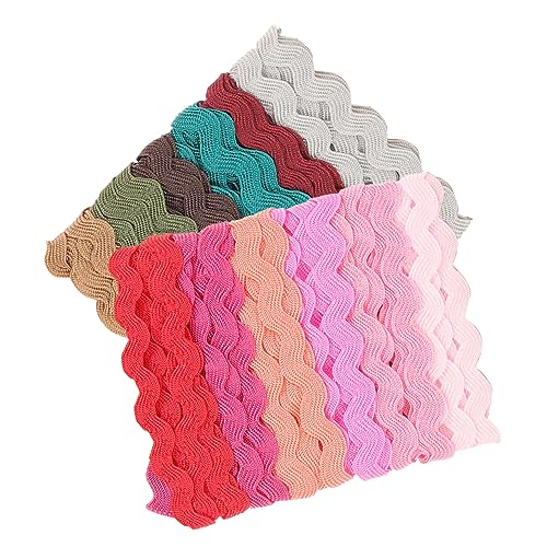Gadpiparty 2 Rollen Bunte Wasserwellenkante Gurtband Randband Spitzenband zum Basteln Wellen-Nähband farbig Verpackung Wickelband gewellter Bandbesatz Fransenband Bulk-Band Bänder Polyester Gadpiparty 2 Rollen Bunte Wasserwellenkante Gurtband Randband Spitzenband zum Basteln Wellen-Nähband farbig Verpackung Wickelband gewellter Bandbesatz Fransenband Bulk-Band Bänder Polyester von Gadpiparty