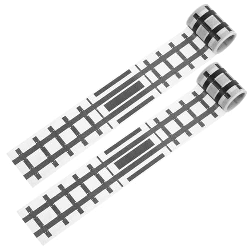 Gadpiparty 2 Rollen DIY Straßenaufkleber Verkehrsband Klebeband Autobahn Aufkleber für Selbermachen Material Leicht Tragbar für Glatte Oberflächen und Zugstrecken Gadpiparty 2 Rollen DIY Straßenaufkleber Verkehrsband Klebeband Autobahn Aufkleber für Selbermachen Material Leicht Tragbar für Glatte Oberflächen und Zugstrecken von Gadpiparty