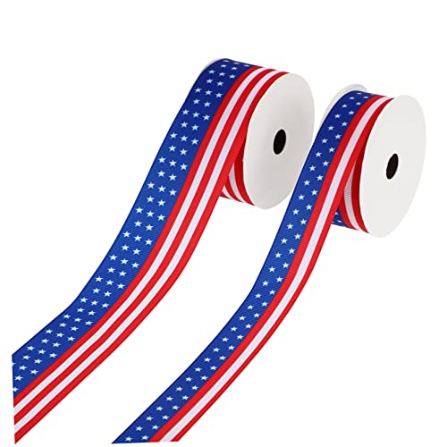 Gadpiparty 2 Rollen Dekoratives Geschenkband mit Amerikanischer Flagge Langlebig Bedruckt Breit Patriotisches Verpackungsband für Unabhängigkeitstag und Partydeko Gadpiparty 2 Rollen Dekoratives Geschenkband mit Amerikanischer Flagge Langlebig Bedruckt Breit Patriotisches Verpackungsband für Unabhängigkeitstag und Partydeko von Gadpiparty