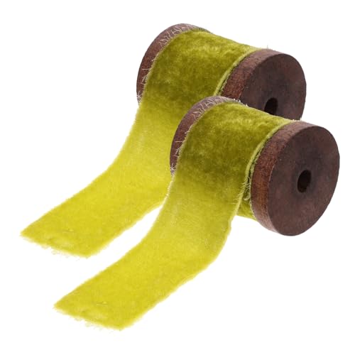 Gadpiparty 2 Rollen Dekoratives Polyester Wickelband pro Vintage Geschenkband für Kreative DIY Verpackungen Hochwertige Geschenkdekoration für Hochzeit und Bastelarbeiten von Gadpiparty