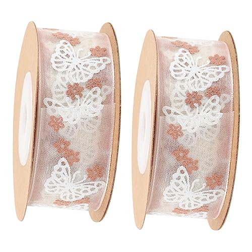 Gadpiparty 2 Rollen Dekoratives Schmetterlingsband Hochwertigem Widerstandsfähigem Material für Diy Hochzeiten und Bastelprojekte Gadpiparty 2 Rollen Dekoratives Schmetterlingsband Hochwertigem Widerstandsfähigem Material für Diy Hochzeiten und Bastelprojekte von Gadpiparty